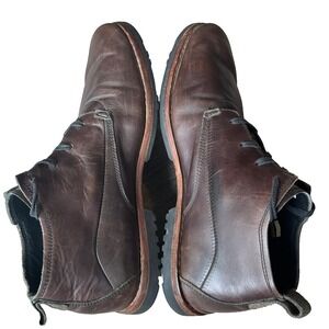 Timberland Bardstown Plain Toe Chukka Boots Brown‎ Leather Mens 12 UK 11.5 EU 46